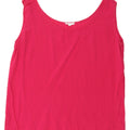 VINTAGE Womens Vest Top UK 14 Large Pink Silk Vintage Vintage and Second-Hand Vintage from Messina Hembry 