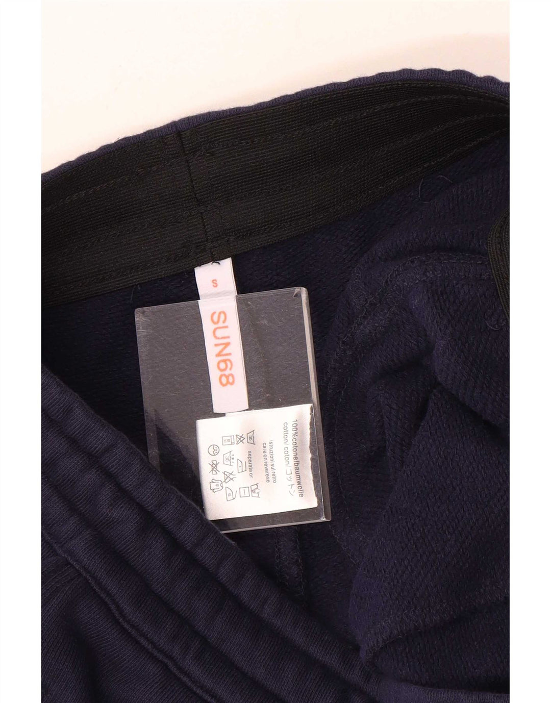 Sun68 Mens Tracksuit Trousers Joggers Small Navy Blue Cotton