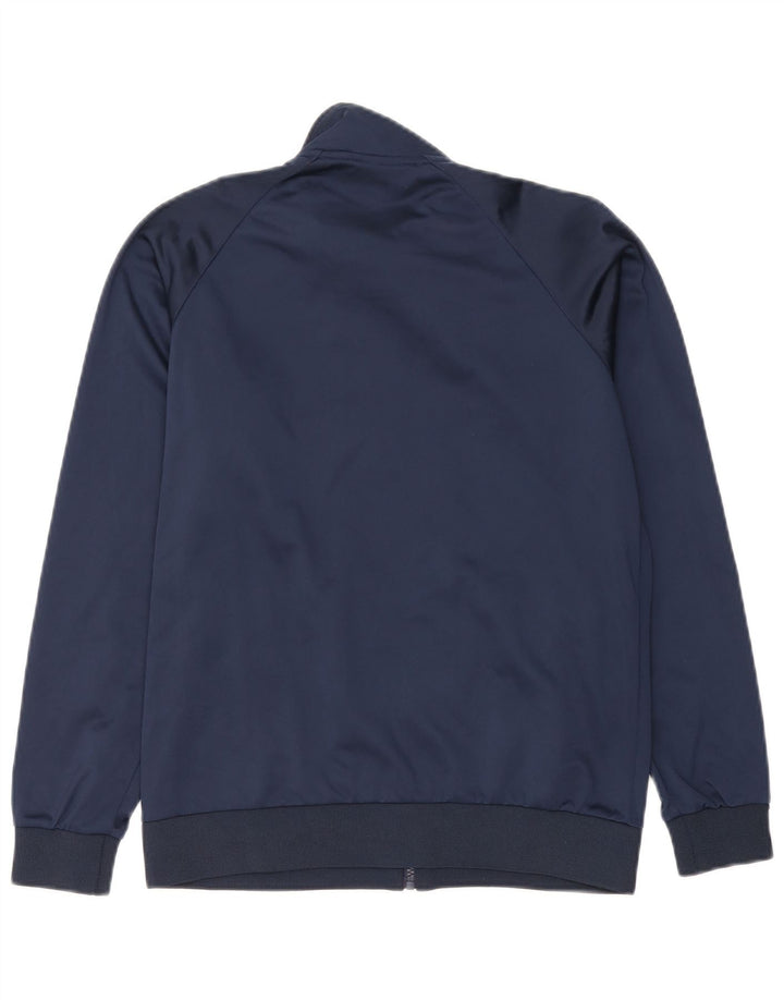 Giacca da ginnastica da uomo Asics piccola in poliestere blu navy