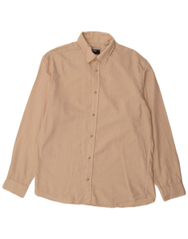 Camisa masculina Jack & Jones XL algodão bege