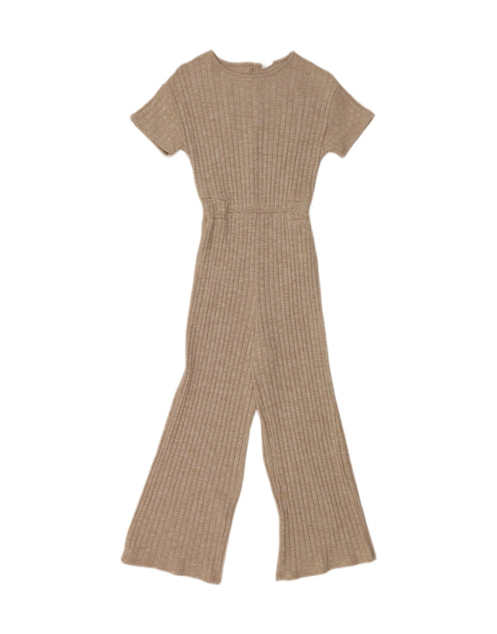 ZARA Girls Jumpsuit 13-14 Years Beige Viscose Vintage Zara and Second-Hand Zara from Messina Hembry 