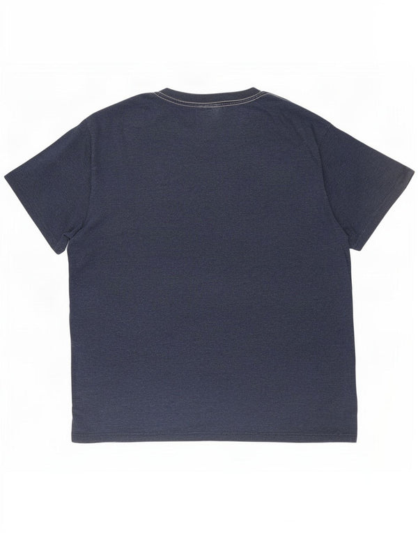 Weird Fish Mens Graphic T-Shirt Top 3XL Navy Blue Cotton