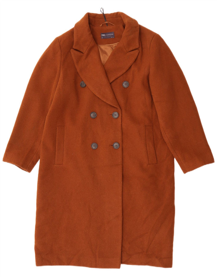 Marks & Spencer Womens Oversized Double Breasted Coat UK 18 XL Brown