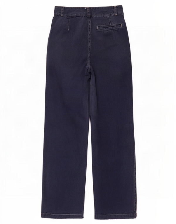 Zara Womens High Rise Loose Jeans EU 32 2XS W22 L28 Navy Blue