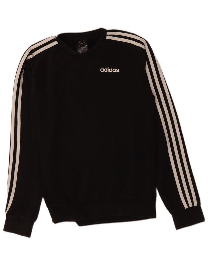 ADIDAS Mens Sweatshirt Jumper XS Black Cotton