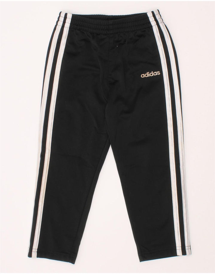 Adidas Hlače za trenirku za dječake 2-3 godine crne od poliestera