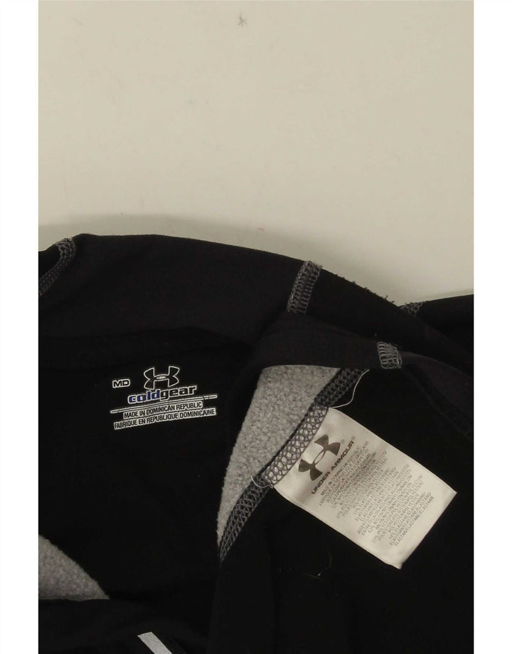 Under Armour Mens Cold Gear Graphic Pullover Tracksuit Top Medium Black