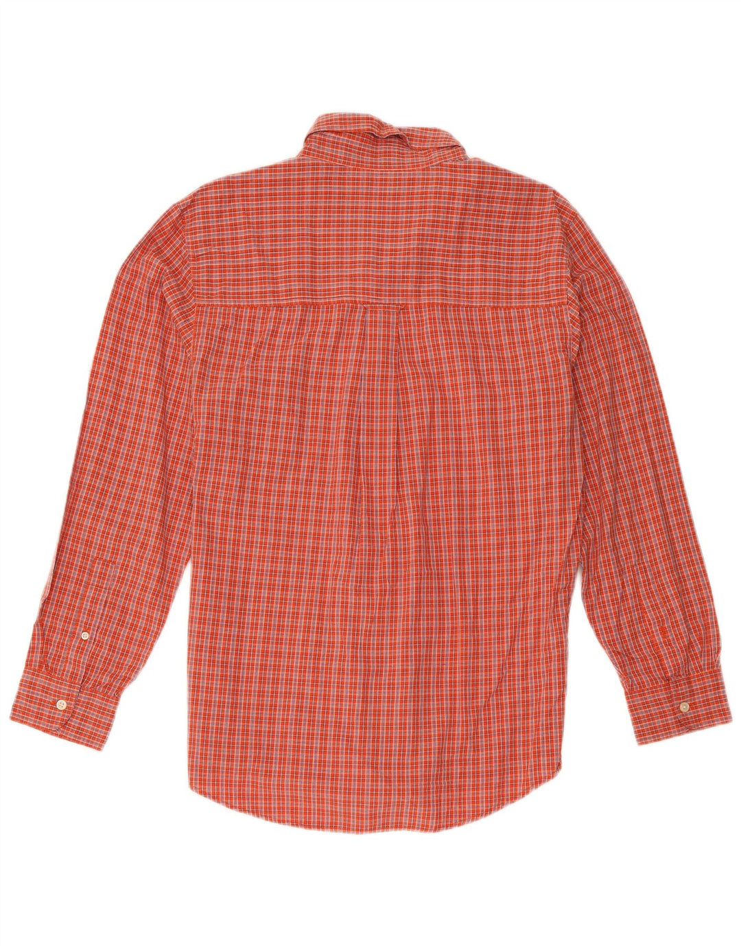 Chaps Mens Shirt Medium Red Check Cotton
