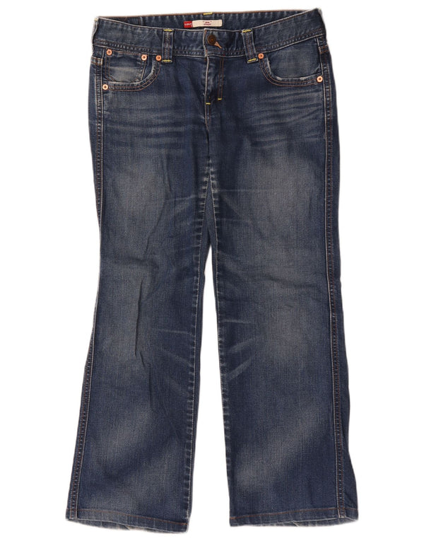 Levi's Damen Eve Straight Jeans W34 L27 Blau