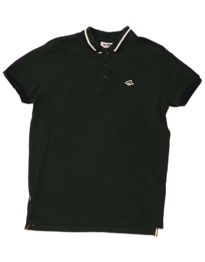 Polo Le Shark Hombre Algodón Verde Medio