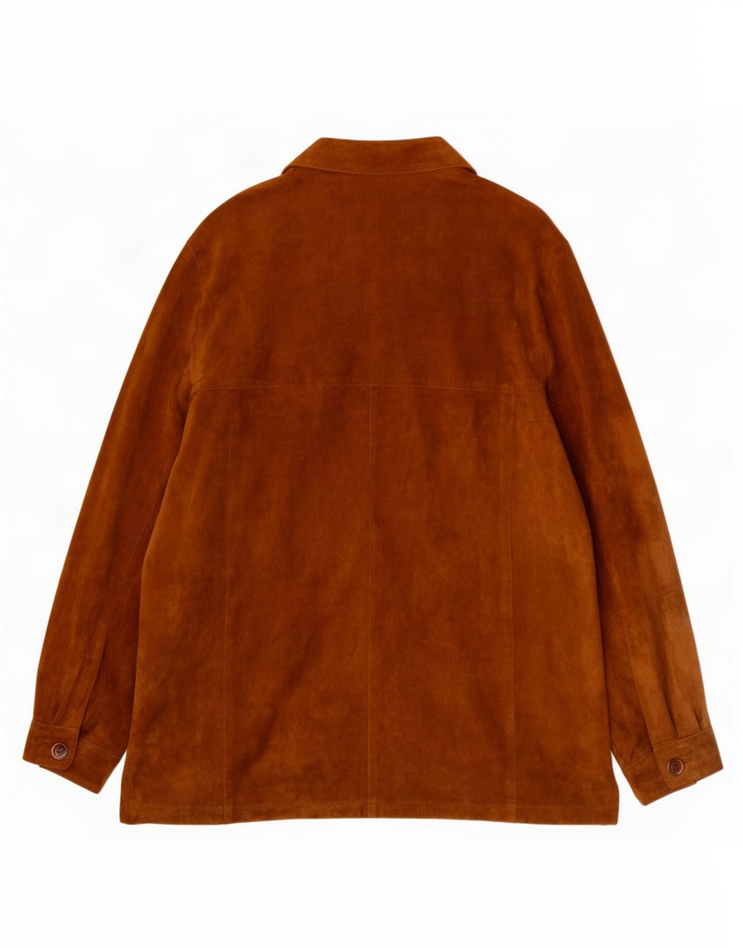 Vintage Womens Suede Jacket IT 50 XL Beige Leather