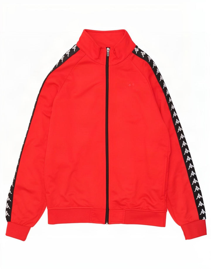 Kappa Veste de Survêtement Graphique pour Homme Grand Rouge Colorblock Polyester