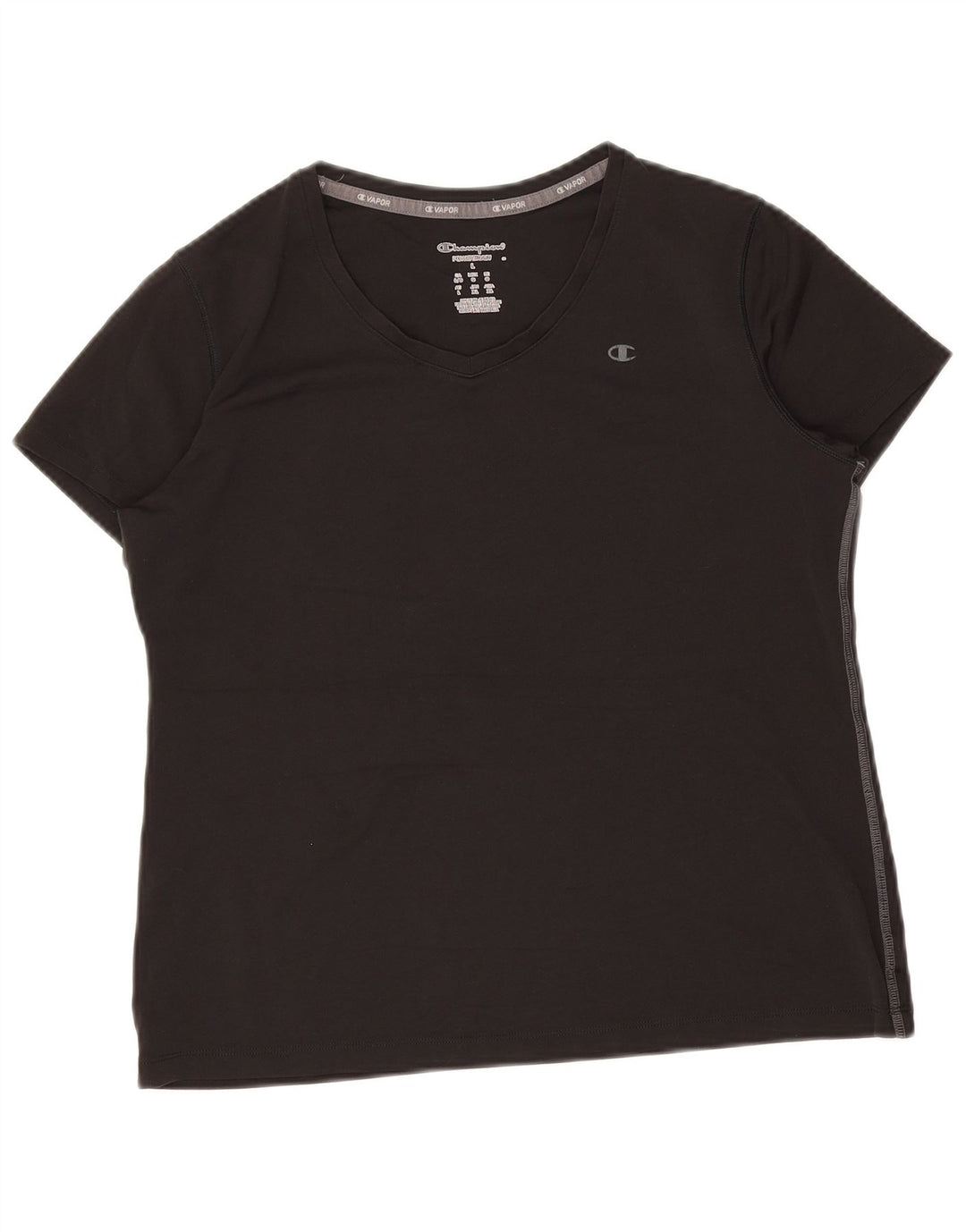 CHAMPION Womens T-Shirt Top UK 16 Large Black