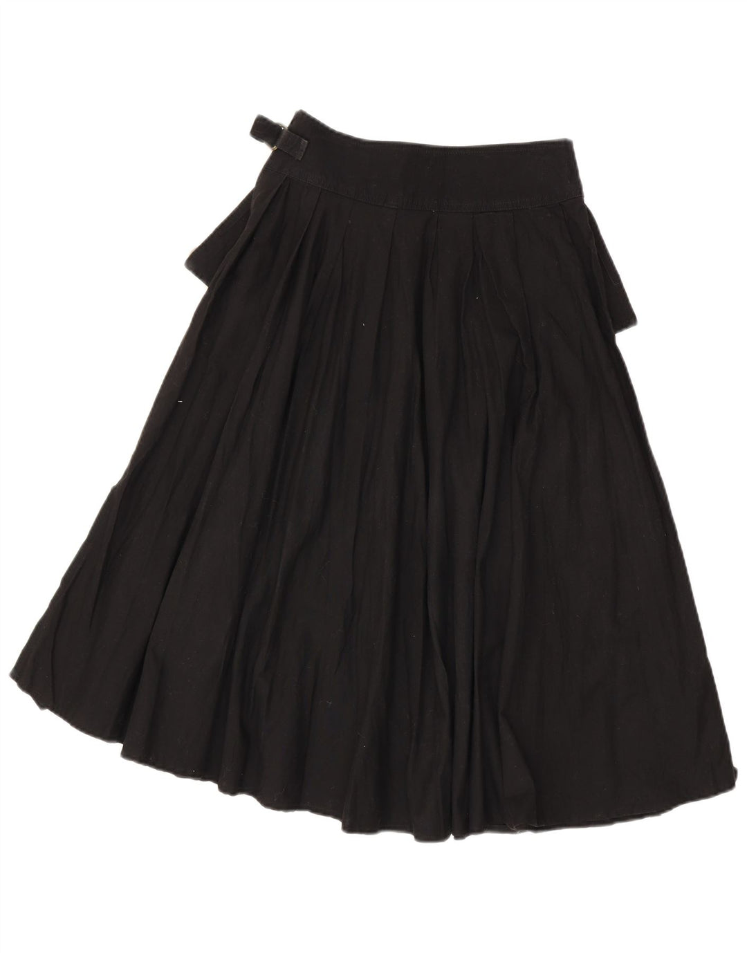 Gonna svasata da donna vintage piccola W26 in cotone nero
