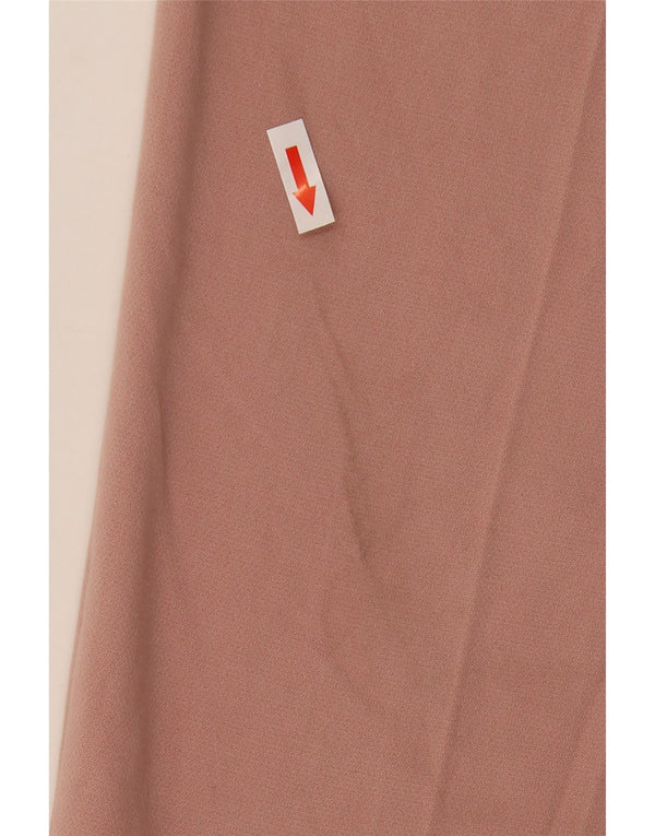 Marks & Spencer Pantalones casuales de cintura alta para mujer UK 12 Medium W30 L28 Rosa