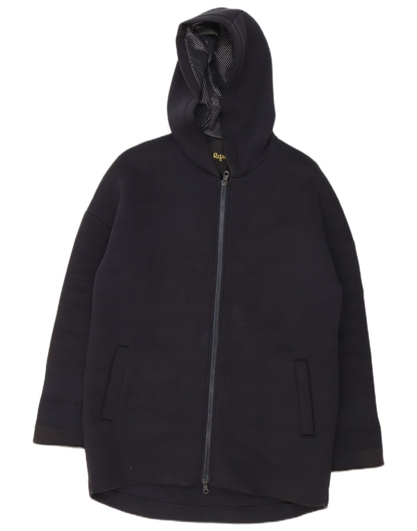 Refrigiwear Manteau coupe-vent surdimensionné à capuche pour femme UK 6 XS Noir