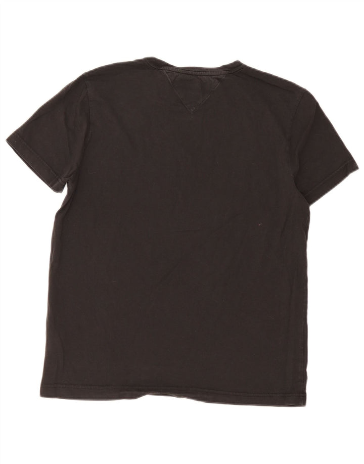 Tommy Hilfiger Herre grafisk T-shirt Top Medium Sort Bomuld