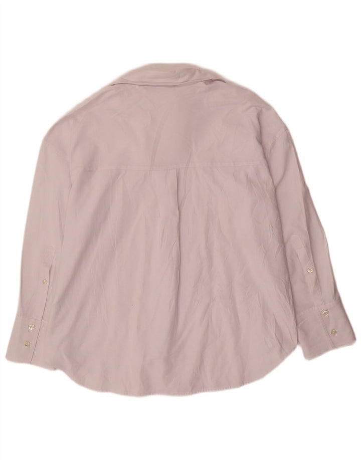 Zara Womens Oversized Shirt UK 6 XS White Cotton