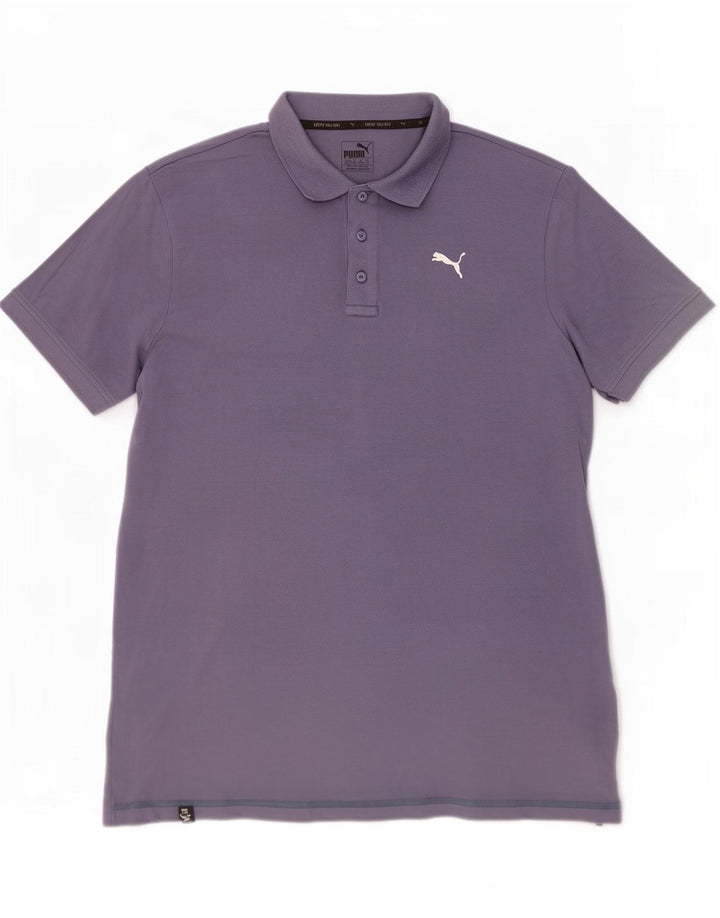 Puma Mens Polo Shirt XL Grey Cotton
