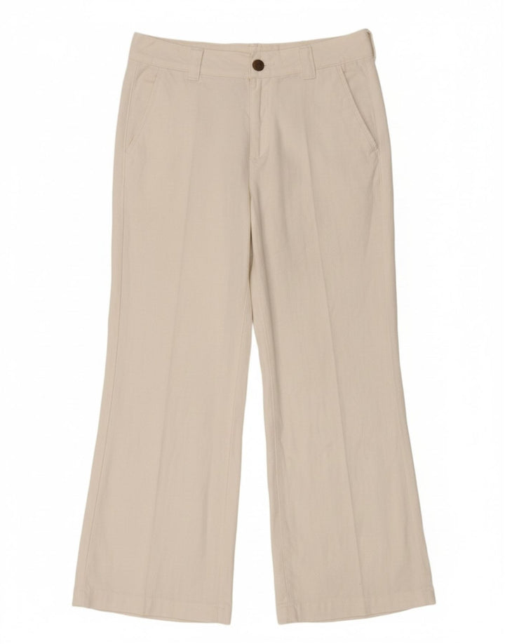 Calça casual feminina Bristol Bootcut LEE W29 L33 algodão branco