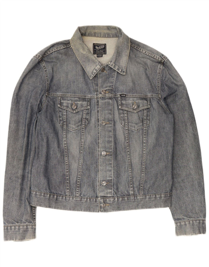 Gas Womens Denim Jacket UK 18 XL Blue Cotton