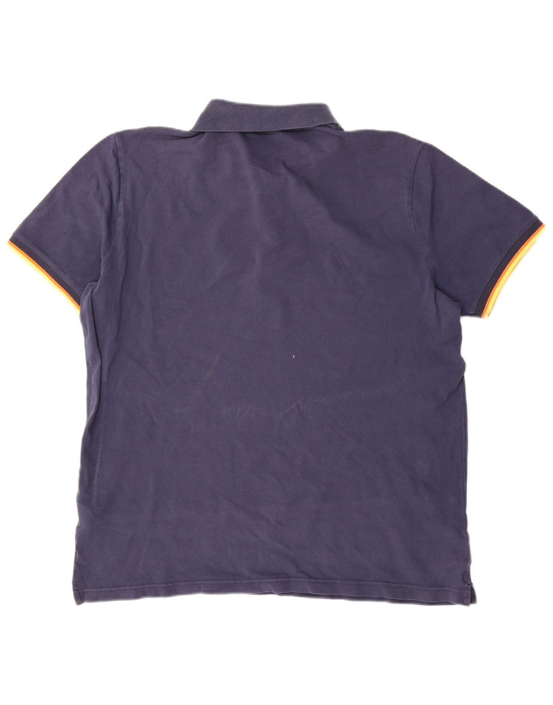 K-Way Mens Polo Shirt 2XL Navy Blue Cotton