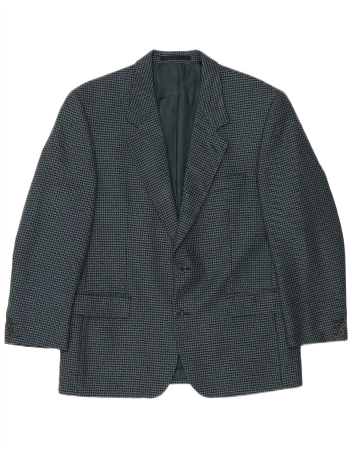 Douglas Ανδρικό σακάκι σακάκι με 2 κουμπιά IT 50 Large Green Houndstooth