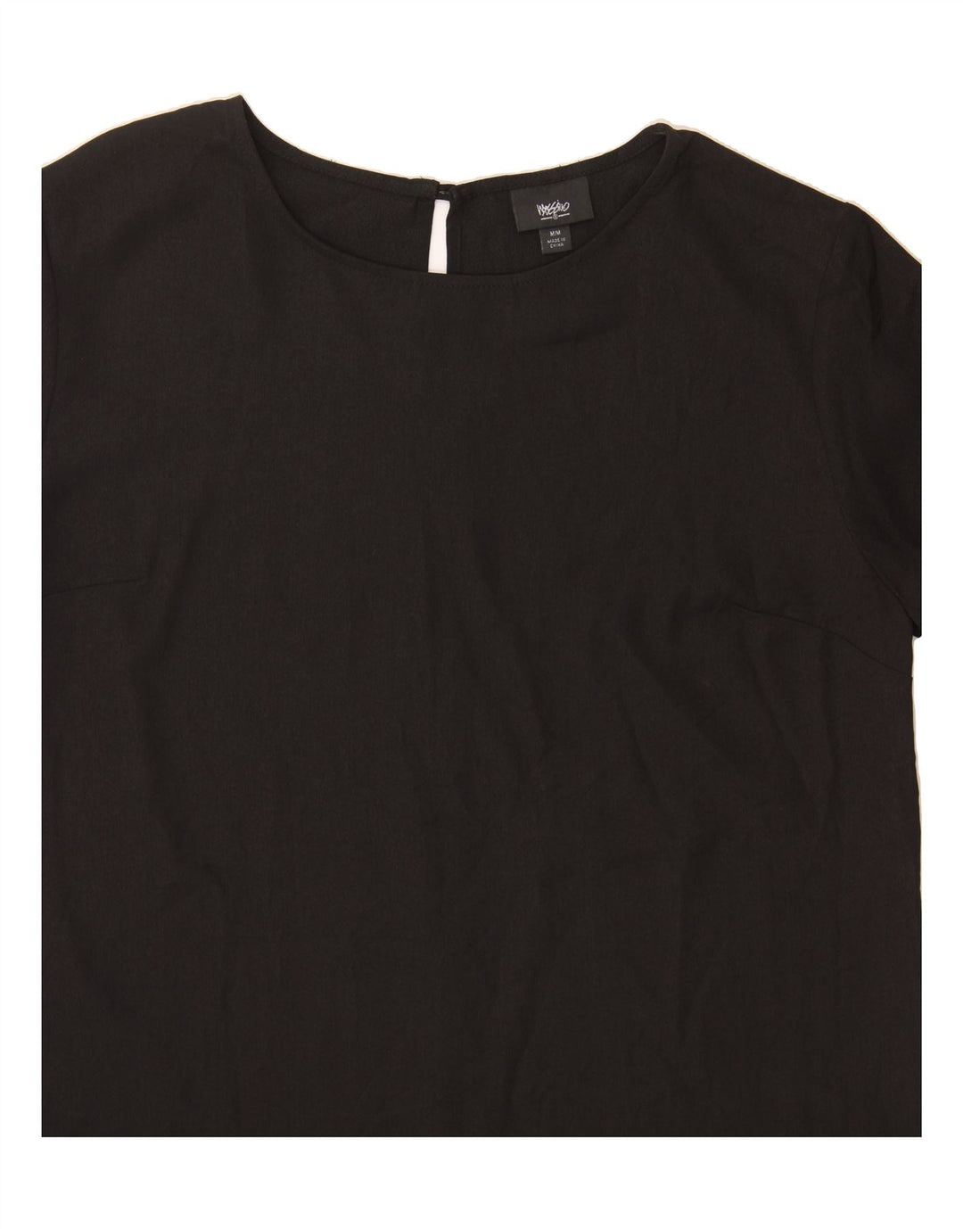 MOSSIMO Womens Drop Waist Dress UK 14 Medium Black Polyester Vintage Mossimo and Second-Hand Mossimo from Messina Hembry 