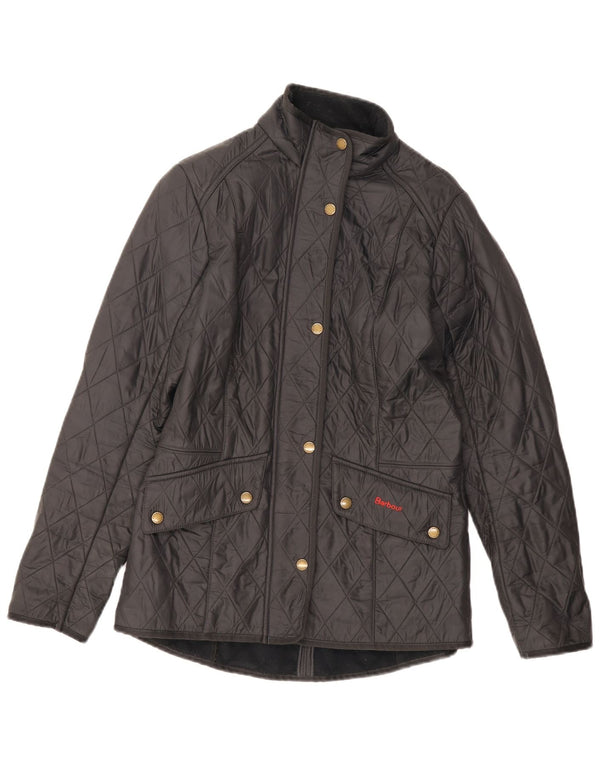 Barbour Womens Quilted Jacket UK 10 Small Black Classic