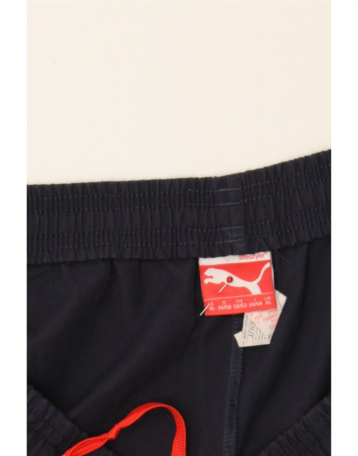 PUMA Mens Sport Shorts XL  Navy Blue Polyester Vintage Puma and Second-Hand Puma from Messina Hembry 