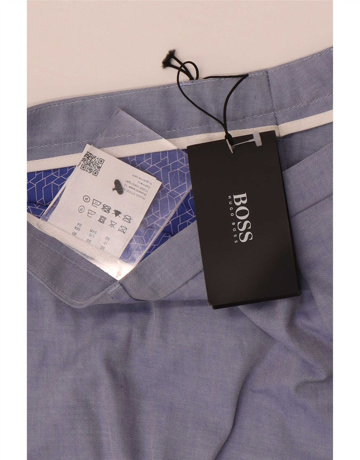 Hugo Boss Mens Slim Chino Trousers W34 L33 Blue
