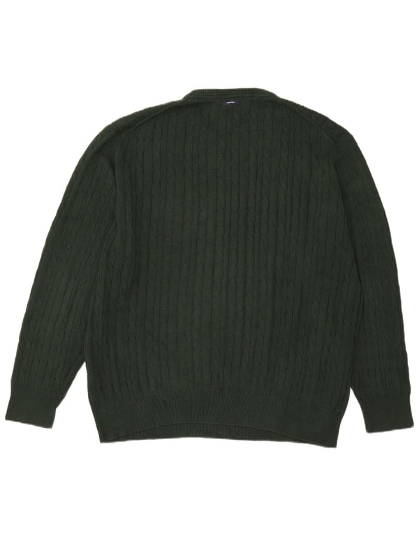 Pulover Nautica pentru bărbați cu gât crew pulover XL bumbac verde