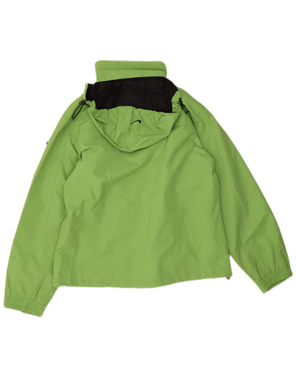 Nike Chaqueta cortavientos con capucha Clima-fit para mujer UK 40 XL Poliéster verde