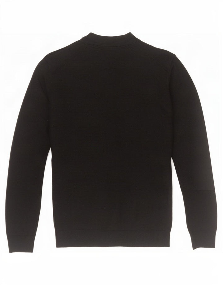 Zara Herre Turtle Neck Jumper Sweater XL Sort Akryl