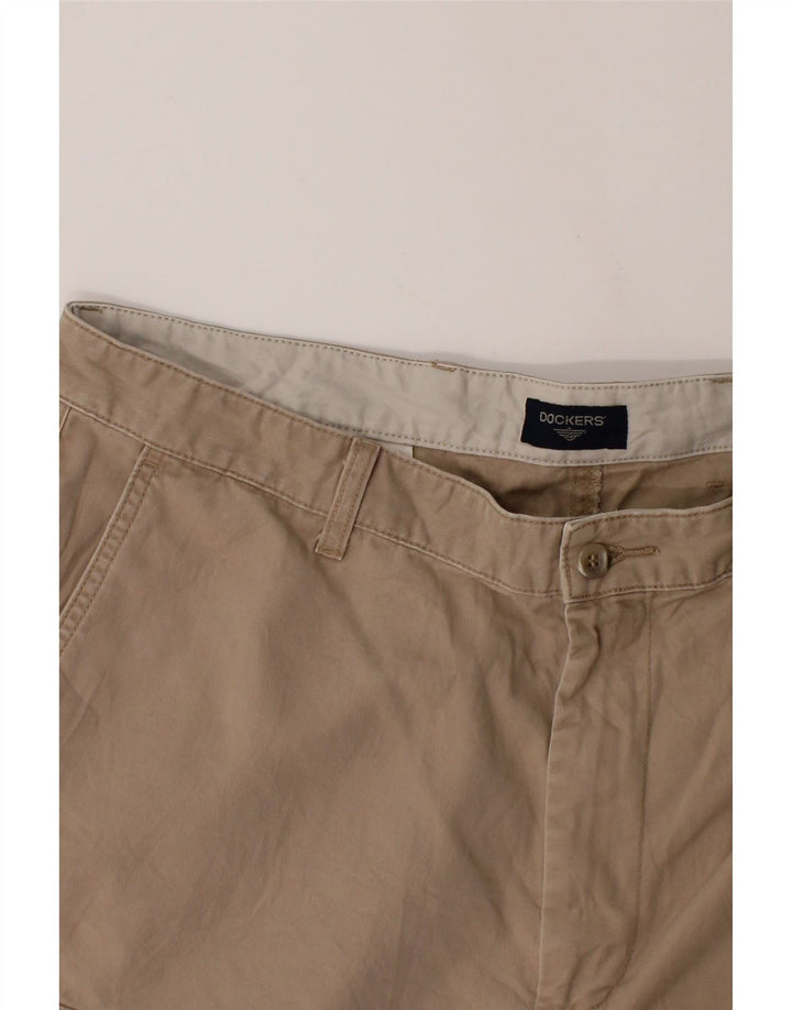 DOCKERS Mens Cargo Shorts W38 XL Beige Cotton Vintage Dockers and Second-Hand Dockers from Messina Hembry 