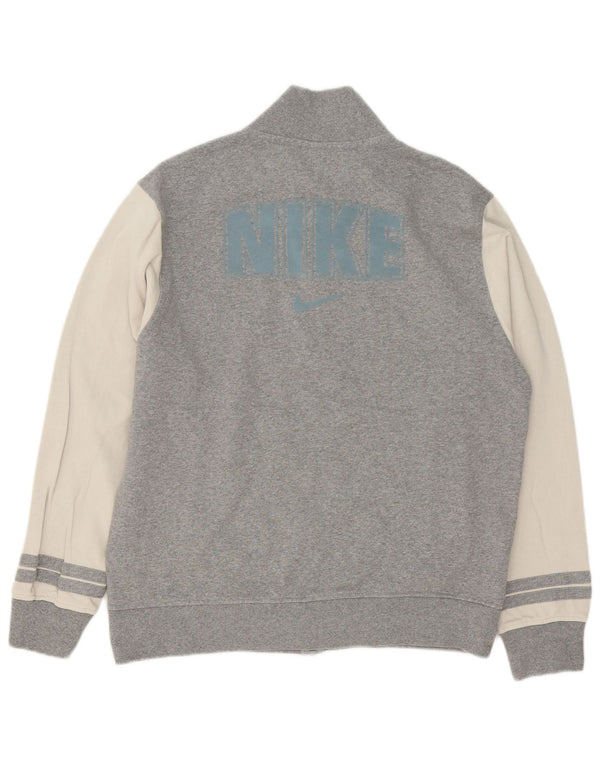 Nike Mens Graphic Tracksuit Top Jacket Medium Grey Colourblock Cotton