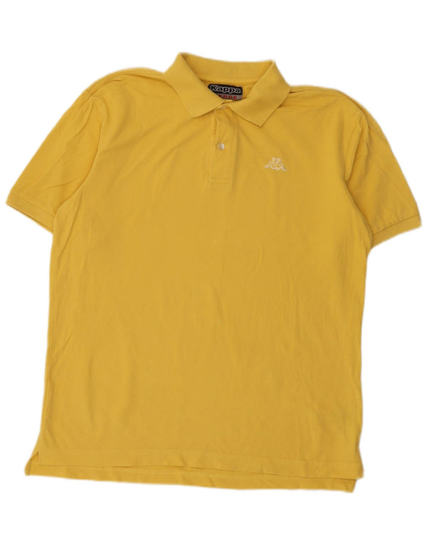 Polo Kappa Uomo Large in Cotone Giallo