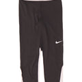 Nike Dame Dri Fit Leggings UK 14 Medium Black Polyester Sports