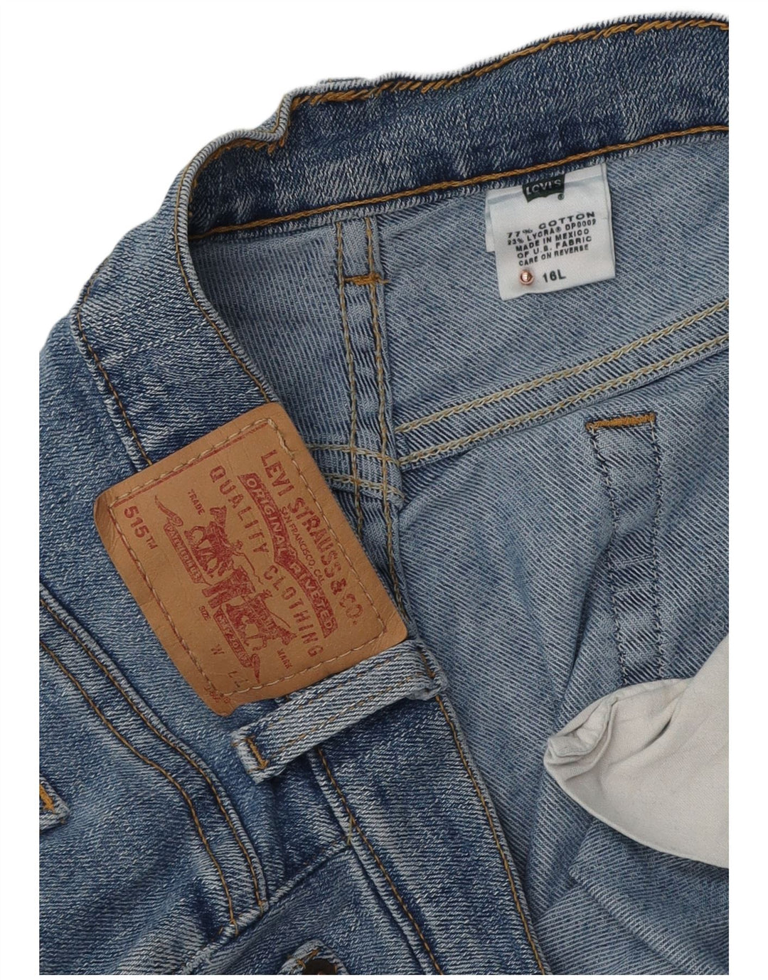Levi's Womens 515 Bootcut Jeans US 16 2XL W36 L32 Blue Cotton