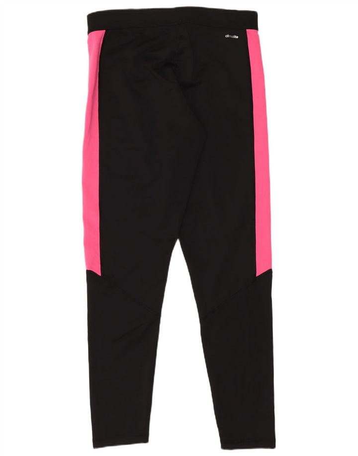 Adidas Womens Graphic Leggings UK 12/14 Medium Black Colourblock