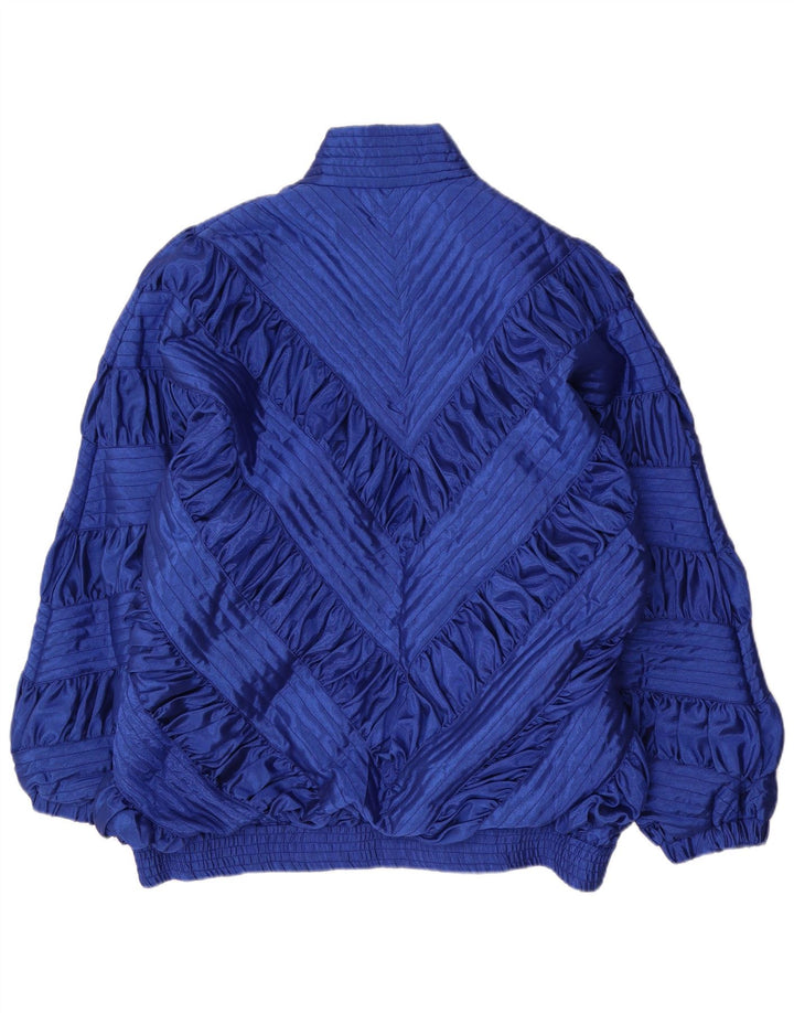 Giubbotto bomber vintage da donna UK 18 XL blu