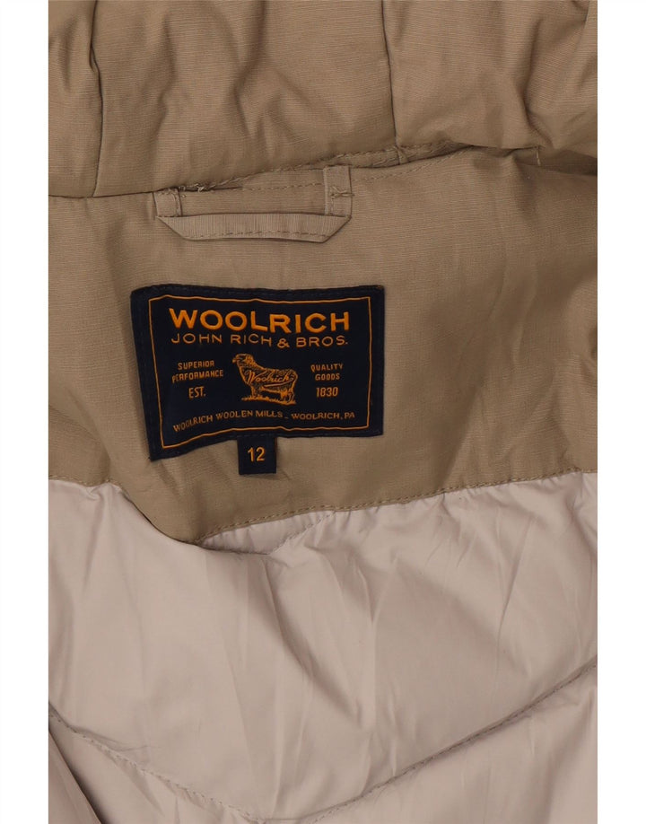 Woolrich Girls Hooded Utility Jacket 11-12 Years Beige
