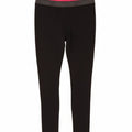 REEBOK Womens Graphic Leggings UK 8 Small  Black Colourblock Polyester