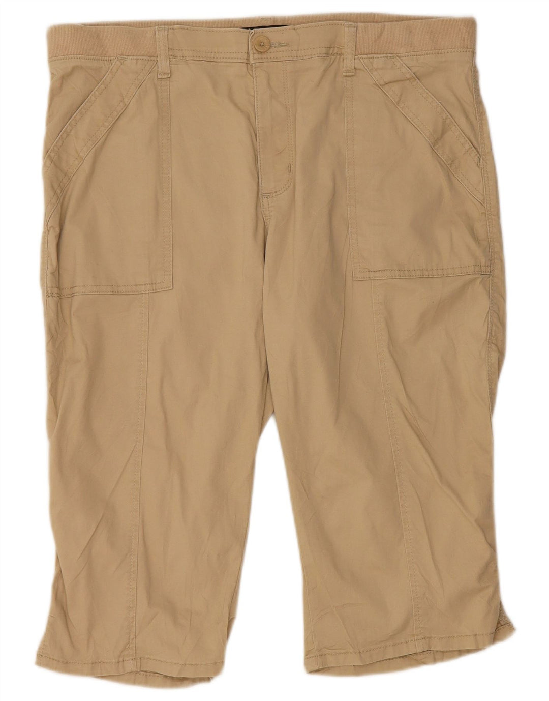 Lee Womens High Waist Bermuda Shorts W36 XL Beige