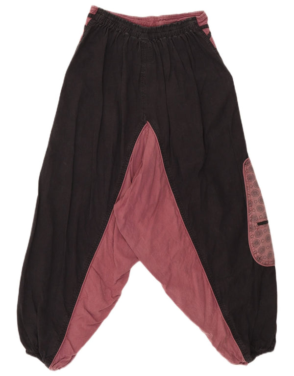 Guru Pantalon de jogging sarouel pour femme Medium W28 L23 Noir Colourblock Coton