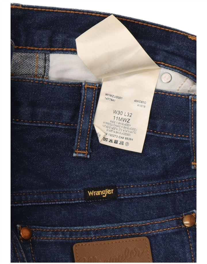 Wrangler Herren Slim Jeans W30 L32 Blaue Baumwolle