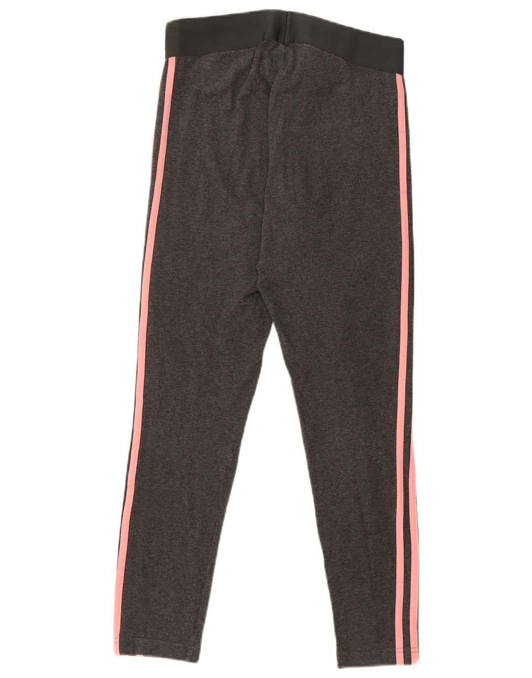 Adidas Womens Crop Leggings UK 12/14 Medium Grey Cotton