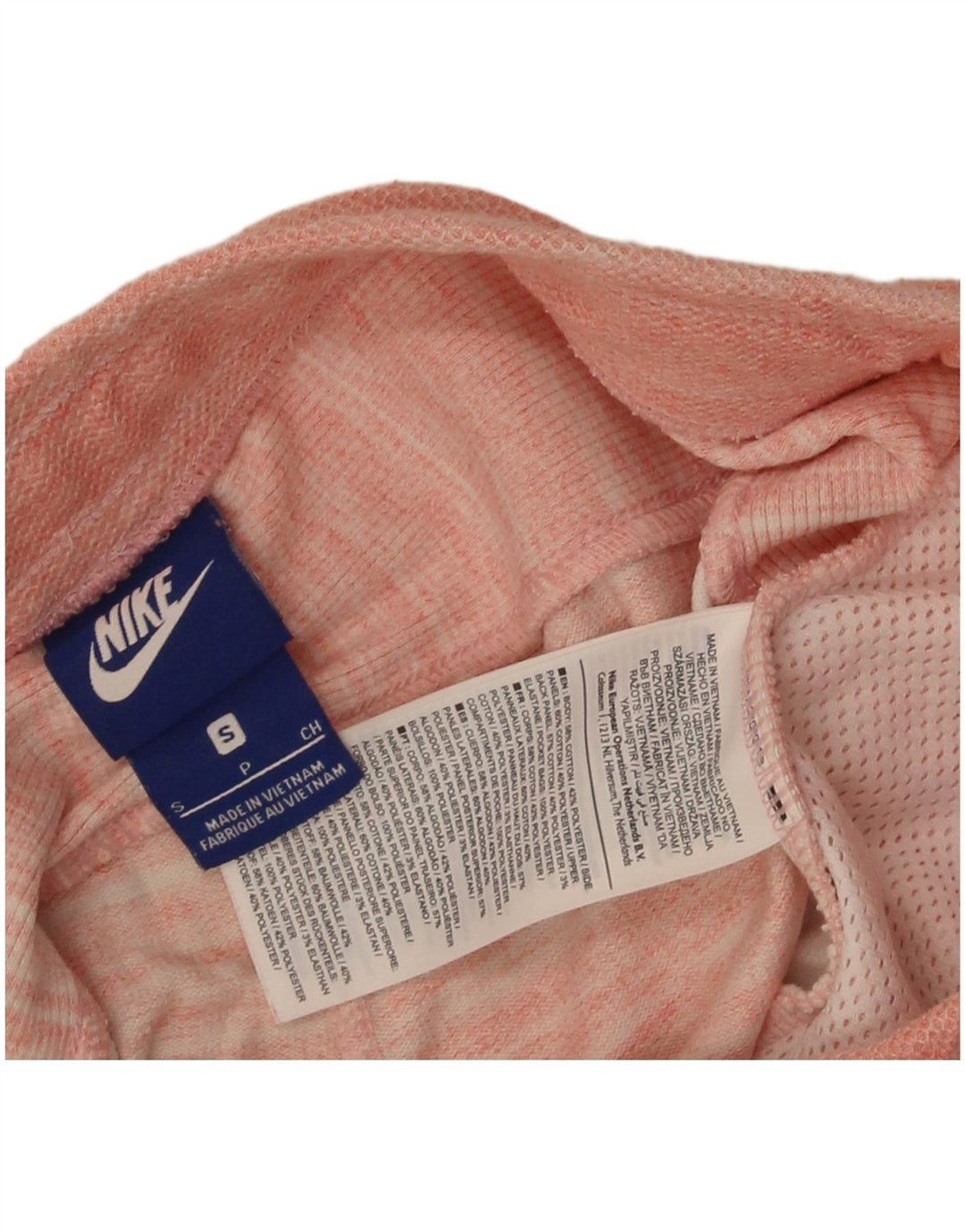 Nike Mens Sport Shorts Small Pink Striped Cotton