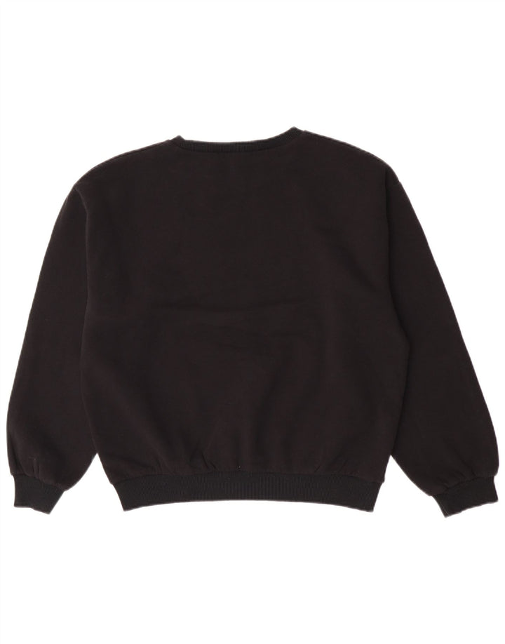 Zara Womens Graphic Sweatshirt Jumper UK 14 Medium Black