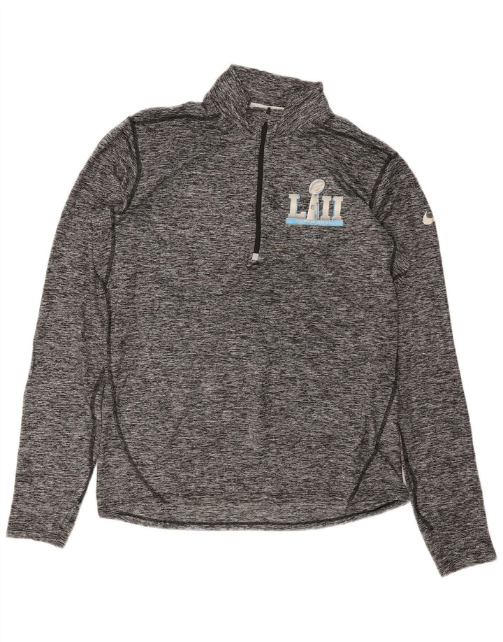 NIKE Mens Super Bowl Lii Graphic Pullover Tracksuit Top Medium Grey